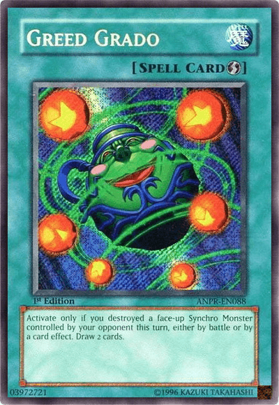 Greed Grado [ANPR-EN088] Secret Rare - Josh's Cards