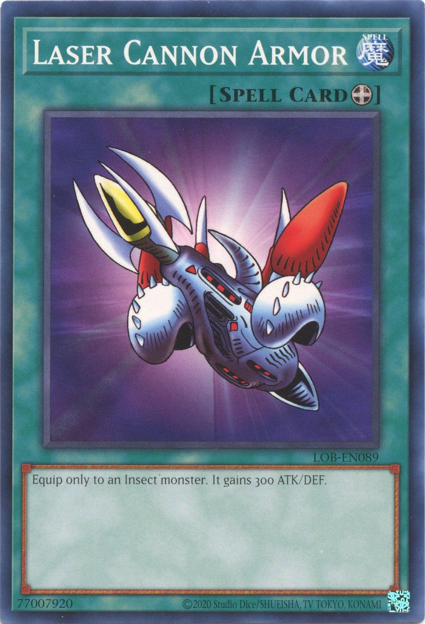 Laser Cannon Armor (25th Anniversary) [LOB-EN089] Common - Josh's Cards