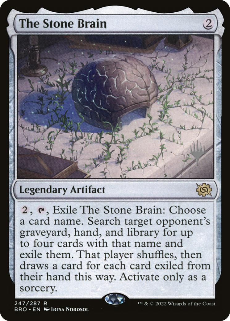 The Stone Brain (PPBRO-247P) - The Brothers' War Promos Foil