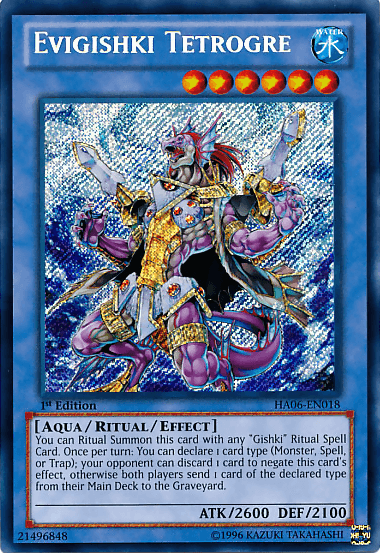 Evigishki Tetrogre [HA06-EN018] Secret Rare - Josh's Cards