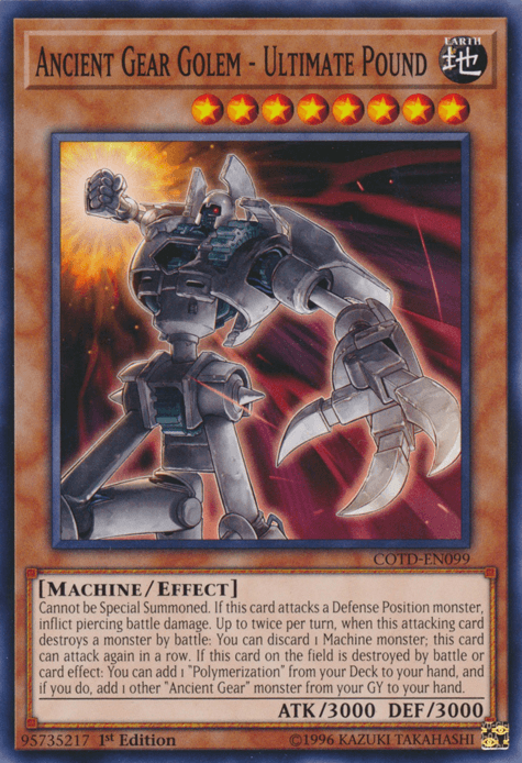 Ancient Gear Golem - Ultimate Pound [COTD-EN099] Common - Josh's Cards