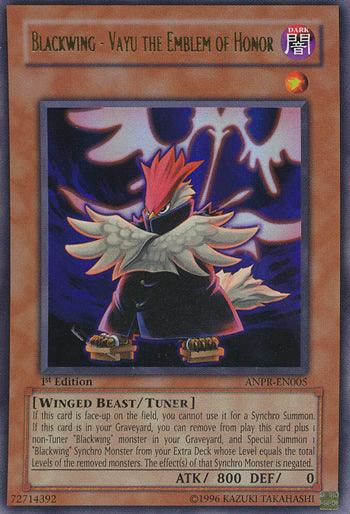 Blackwing - Vayu the Emblem of Honor [ANPR-EN005] Ultra Rare - Josh's Cards