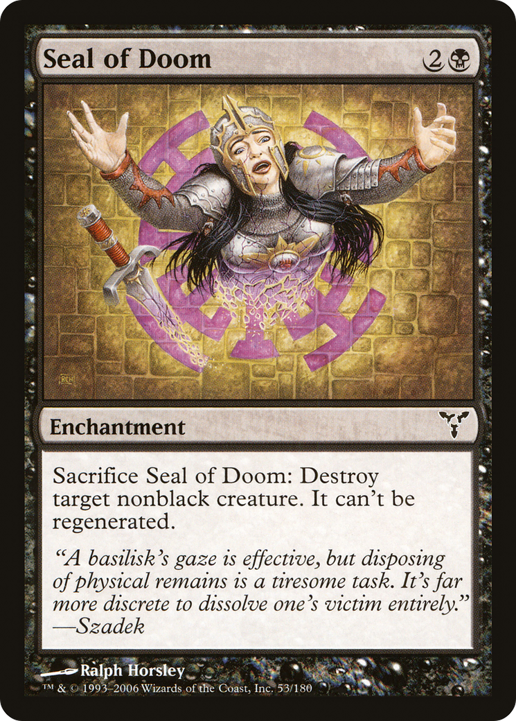 Seal of Doom (DIS-053) - Dissension Foil