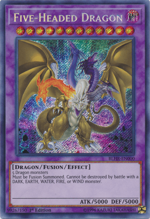 Five-Headed Dragon [BLHR-EN000] Secret Rare - Josh's Cards