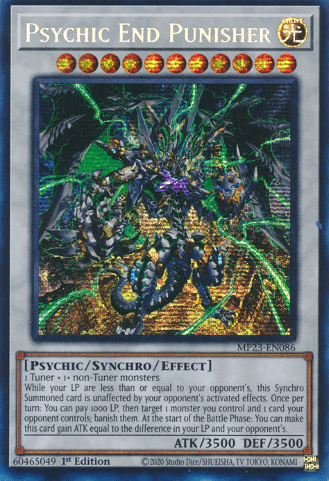 Psychic End Punisher [MP23-EN086] Prismatic Secret Rare - Josh's Cards