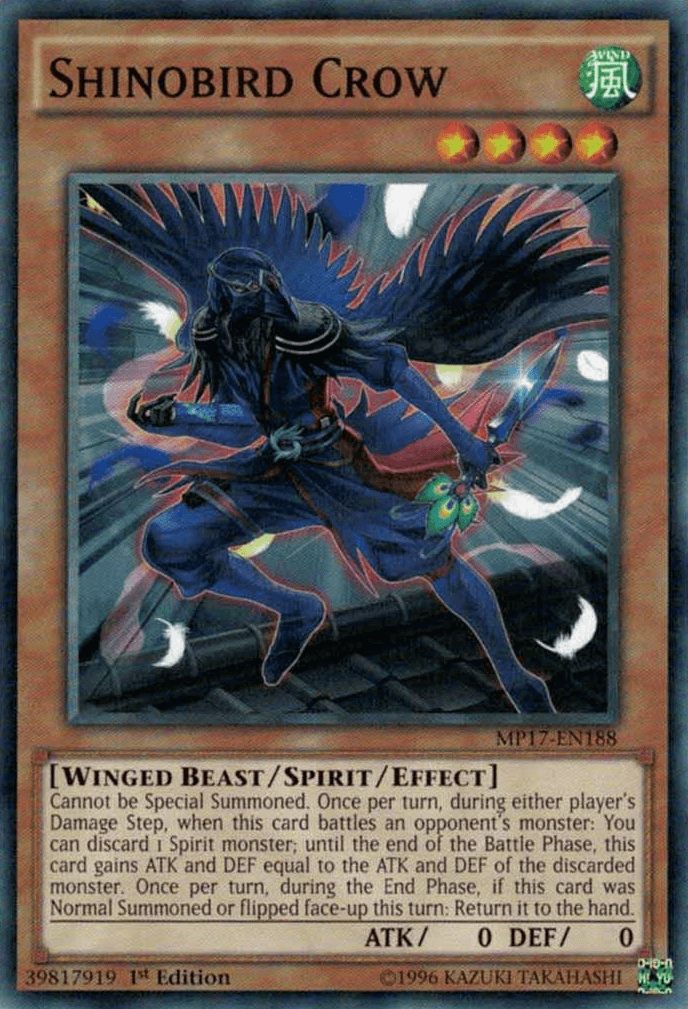 Shinobird Crow [MP17-EN188] Common - Josh's Cards