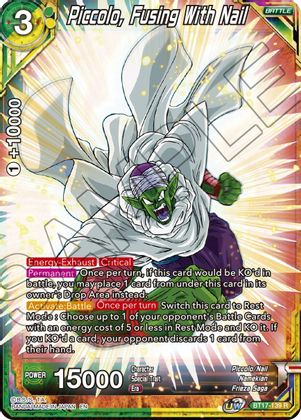 Piccolo, Fusing With Nail (BT17-139) [Ultimate Squad] Parallel Foil