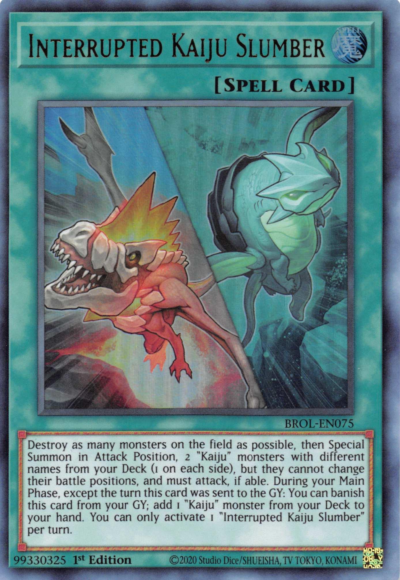 Interrupted Kaiju Slumber [BROL-EN075] Ultra Rare - Josh's Cards