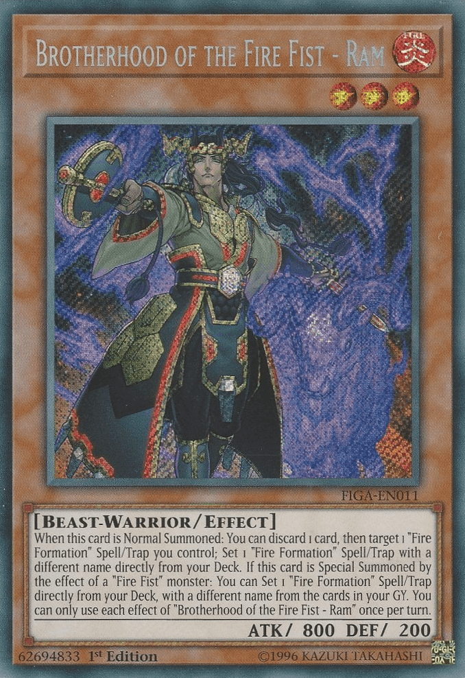 Brotherhood of the Fire Fist - Ram [FIGA-EN011] Secret Rare - Josh's Cards