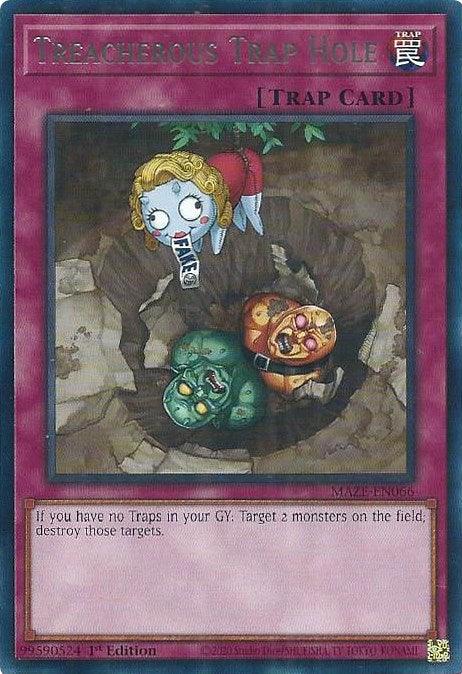 Treacherous Trap Hole [MAZE-EN066] Rare - Josh's Cards