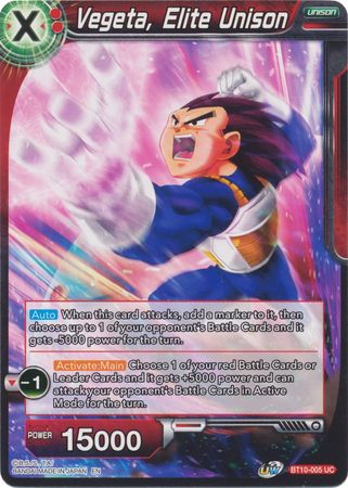Vegeta, Elite Unison (BT10-005) [Rise of the Unison Warrior 2nd Edition] Parallel Foil