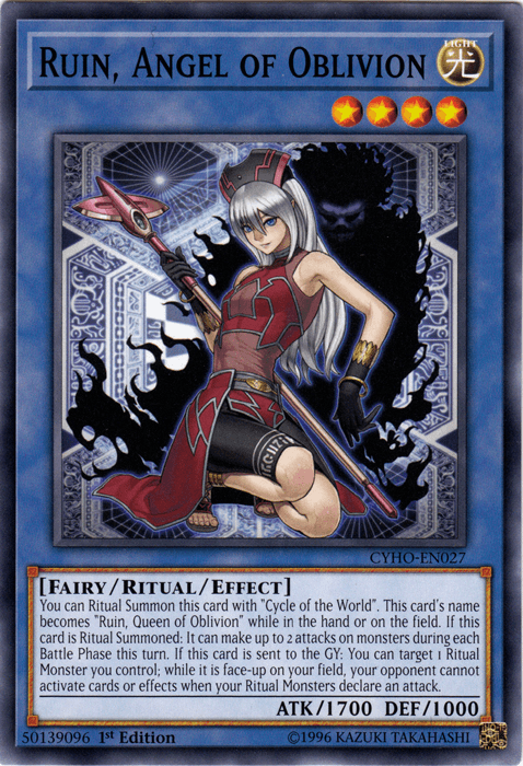 Ruin, Angel of Oblivion [CYHO-EN027] Common - Josh's Cards