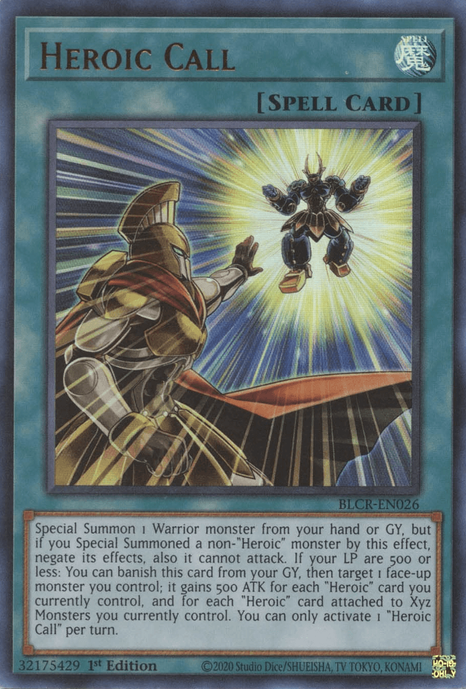 Heroic Call [BLCR-EN026] Ultra Rare - Josh's Cards