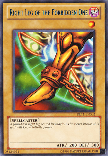 Right Leg of the Forbidden One (Blue) [DL11-EN002] Rare - Josh's Cards
