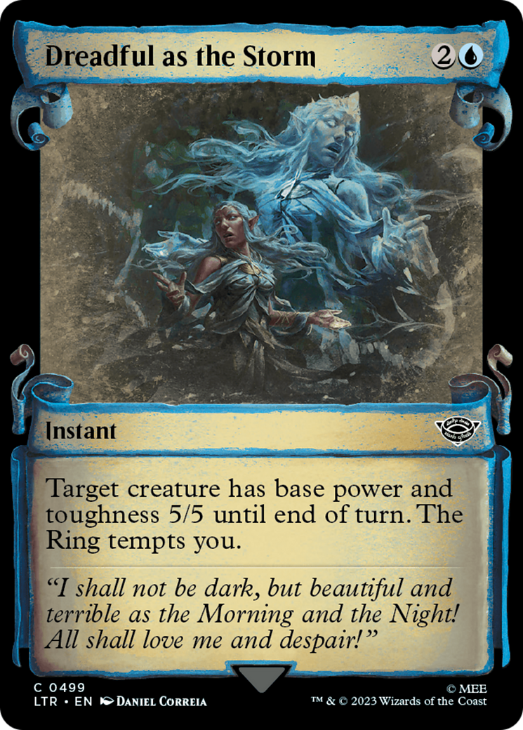 Dreadful as the Storm (LTR-499) - The Lord of the Rings: Tales of Middle-earth: (Showcase) Foil
