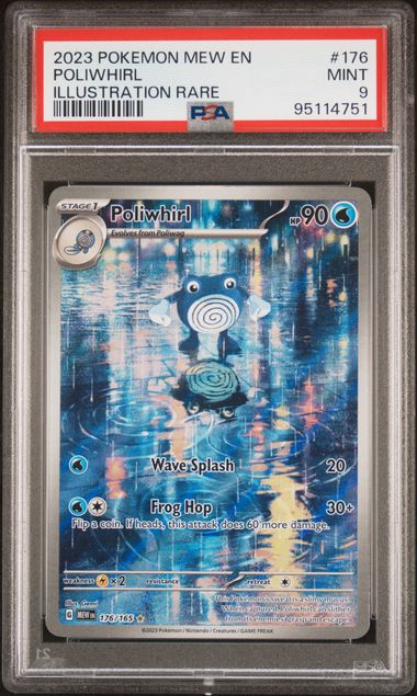 Poliwhirl Pokemon 151 176/165 PSA 9