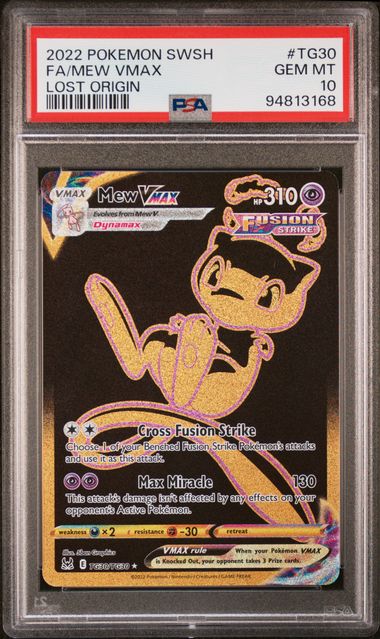 Mew VMAX Lost Origin TG30/TG30 PSA 10