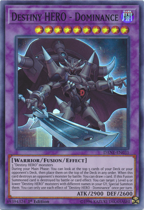Destiny HERO - Dominance [DANE-EN031] Super Rare - Josh's Cards