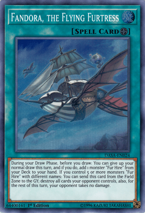 Fandora, the Flying Furtress [DASA-EN024] Super Rare - Josh's Cards