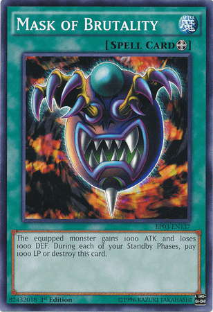 Mask of Brutality [BP03-EN137] Common - Josh's Cards