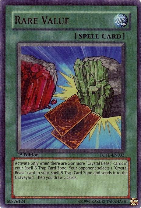 Rare Value [FOTB-EN033] Ultra Rare - Josh's Cards