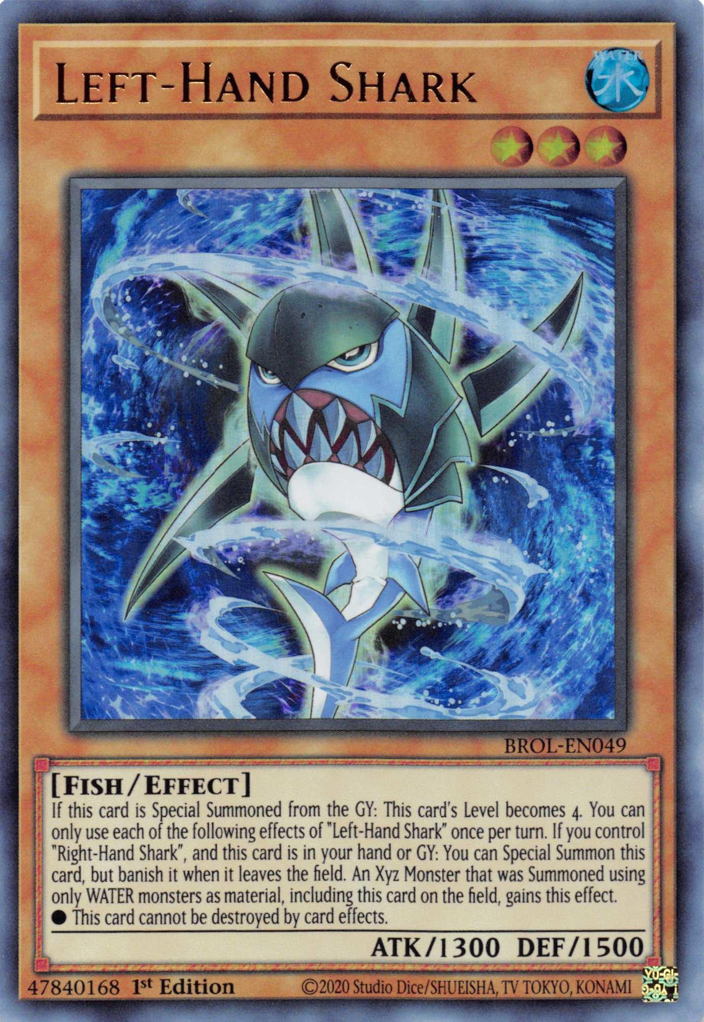 Left-Hand Shark [BROL-EN049] Ultra Rare - Josh's Cards