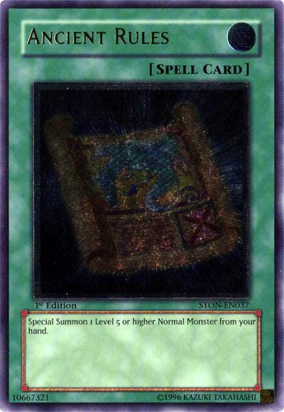 Ancient Rules [STON-EN037] Ultimate Rare - Josh's Cards