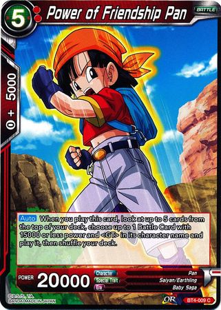 Power of Friendship Pan (BT4-009) [Colossal Warfare] Parallel Foil
