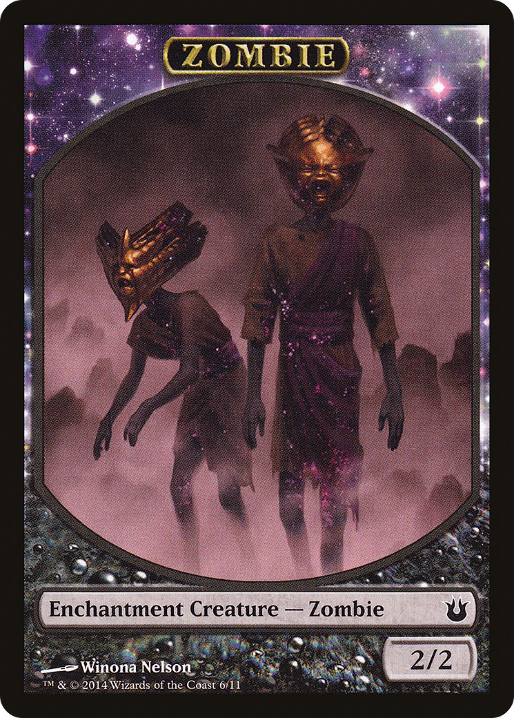 Zombie (BNG-006) - Born of the Gods Tokens: (enchantment)