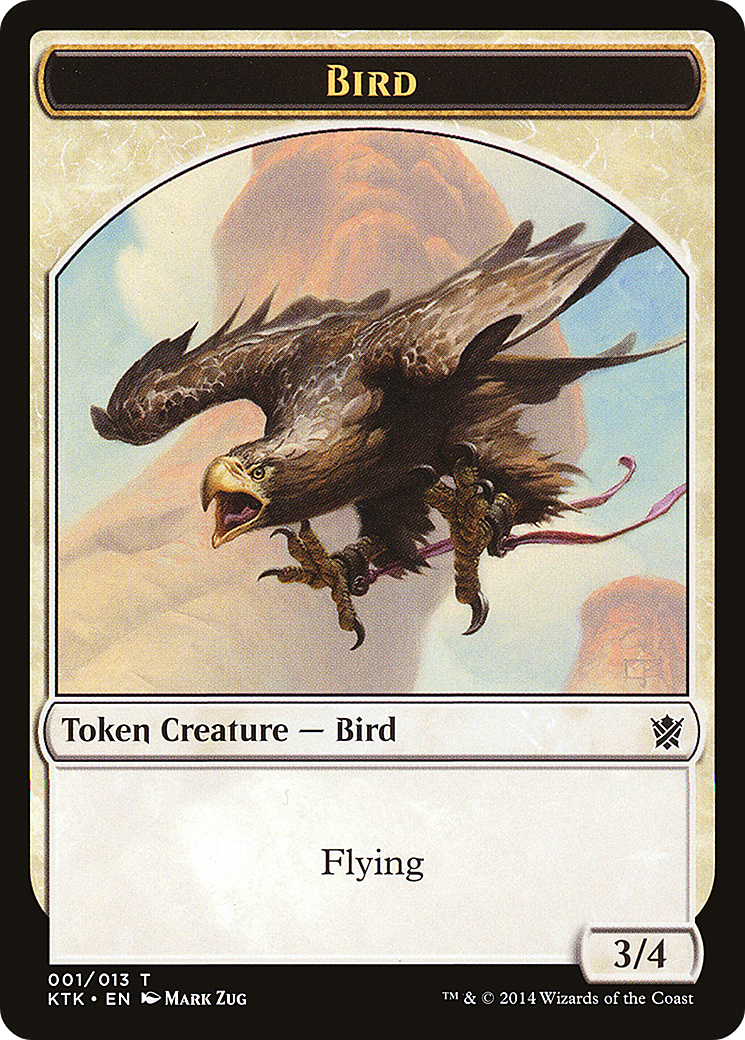 Bird (KTK-001) - Khans of Tarkir Tokens