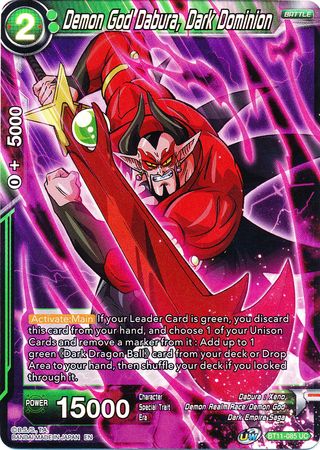 Demon God Dabura, Dark Dominion (BT11-085) [Vermilion Bloodline 2nd Edition] Parallel Foil