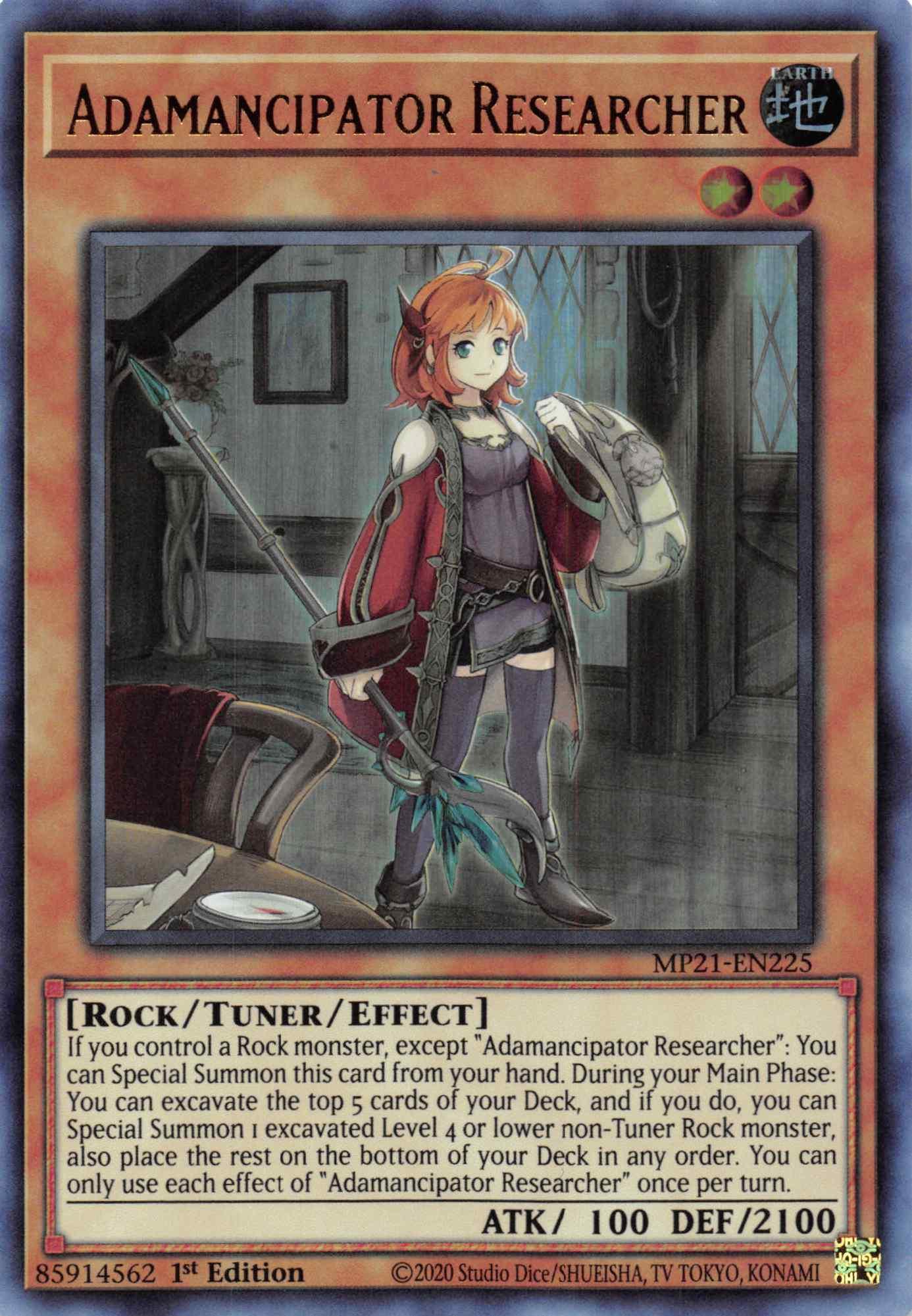 Adamancipator Researcher [MP21-EN225] Ultra Rare - Josh's Cards