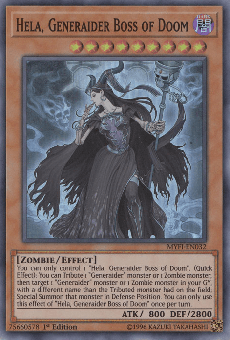 Hela, Generaider Boss of Doom [MYFI-EN032] Super Rare - Josh's Cards