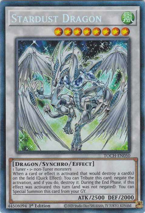 Stardust Dragon [TOCH-EN050] Collector's Rare - Josh's Cards