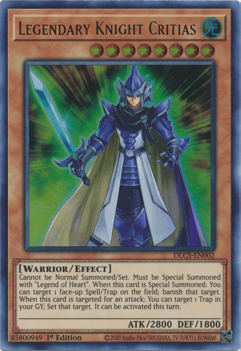 Legendary Knight Critias [DLCS-EN002] Ultra Rare - Josh's Cards