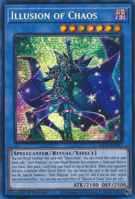 Illusion of Chaos [MP23-EN017] Prismatic Secret Rare - Josh's Cards