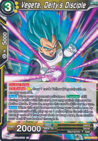 Vegeta, Deity's Disciple (BT12-092) [Vicious Rejuvenation] Parallel Foil