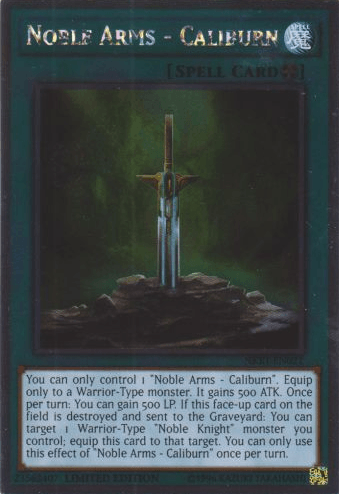 Noble Arms - Caliburn [NKRT-EN021] Platinum Rare - Josh's Cards