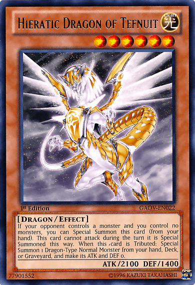 Hieratic Dragon of Tefnuit [GAOV-EN022] Rare - Josh's Cards