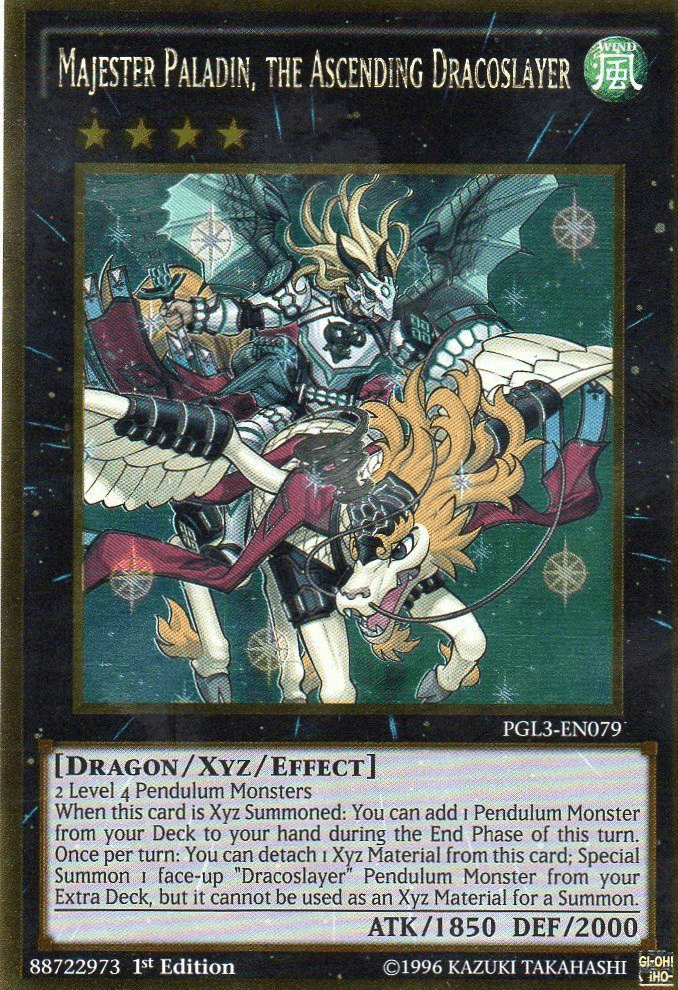 Majester Paladin, the Ascending Dracoslayer [PGL3-EN079] Gold Rare - Josh's Cards