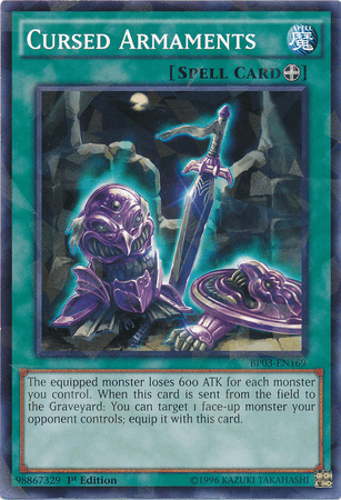 Cursed Armaments [BP03-EN169] Shatterfoil Rare - Josh's Cards