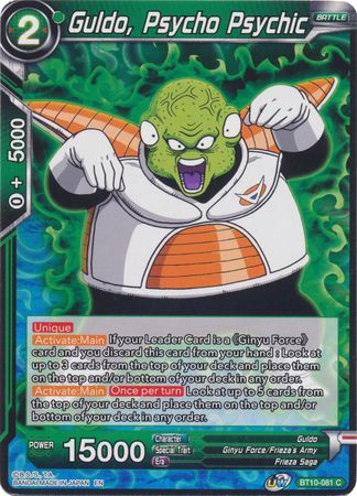 Guldo, Psycho Psychic (BT10-081) [Rise of the Unison Warrior] Parallel Foil