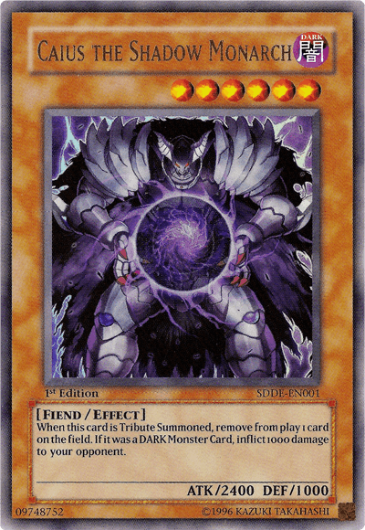 Caius the Shadow Monarch [SDDE-EN001] Ultra Rare - Josh's Cards
