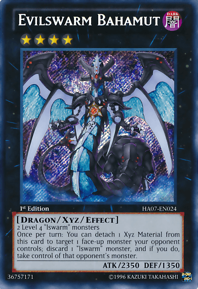 Evilswarm Bahamut [HA07-EN024] Secret Rare - Josh's Cards