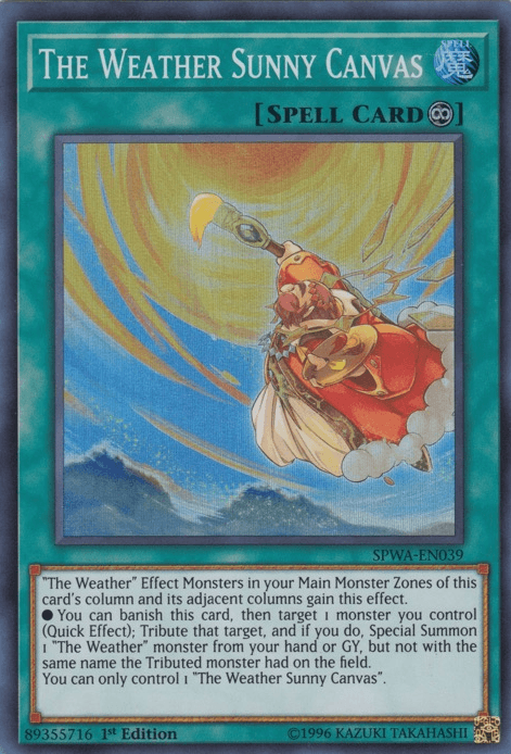 The Weather Sunny Canvas [SPWA-EN039] Super Rare - Josh's Cards