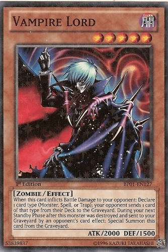 Vampire Lord [BP01-EN127] Starfoil Rare - Josh's Cards
