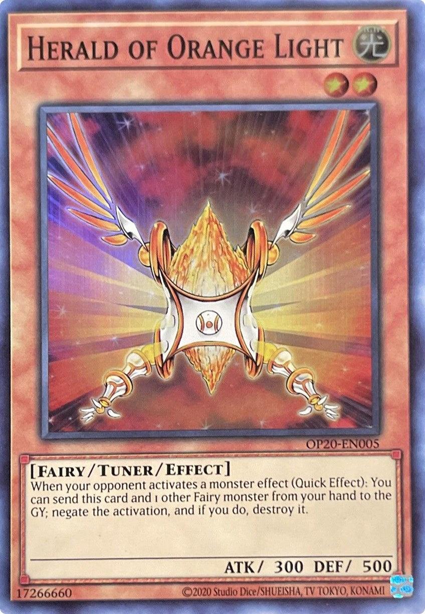 Herald of Orange Light [OP20-EN005] Super Rare - Josh's Cards