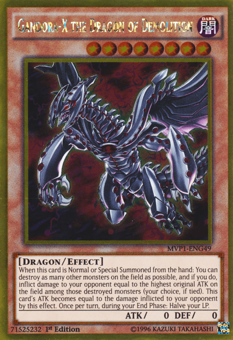 Gandora-X the Dragon of Demolition [MVP1-ENG49] Gold Rare - Josh's Cards