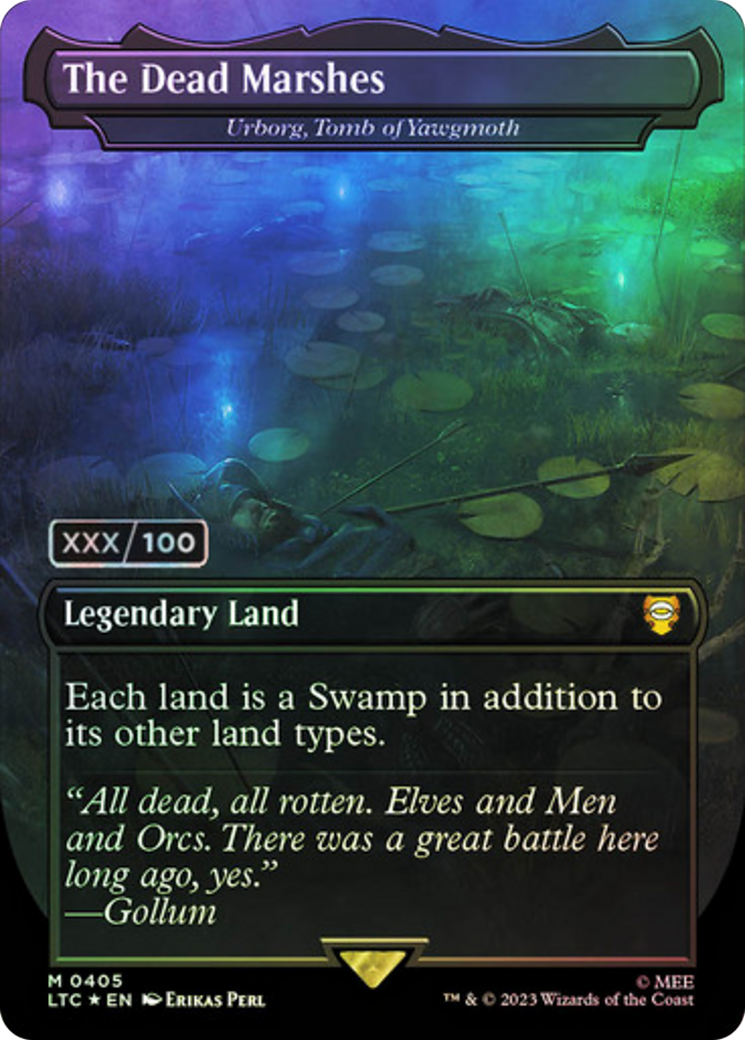Urborg, Tomb of Yawgmoth (LTC-405Z) - Tales of Middle-earth Commander / The Dead Marshes (Borderless) Foil