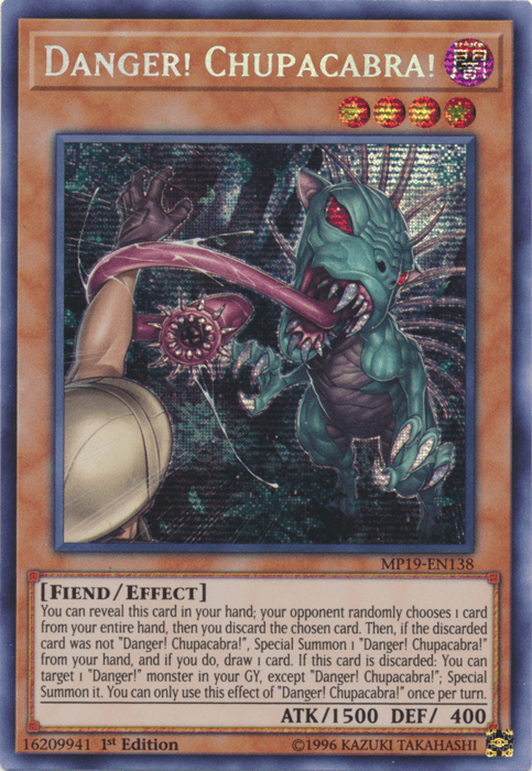 Danger! Chupacabra! [MP19-EN138] Prismatic Secret Rare - Josh's Cards